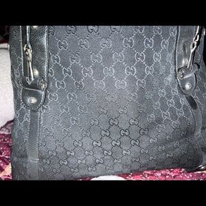 Gucci Black Pelham Braided Handle Leather Shoulder Bag